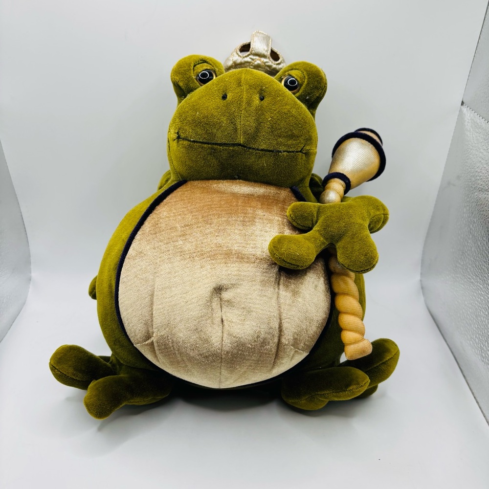 Manhattan Toy Royal Renaissance Frog Prince 10" Plush Soft Stuffed Animal Clean